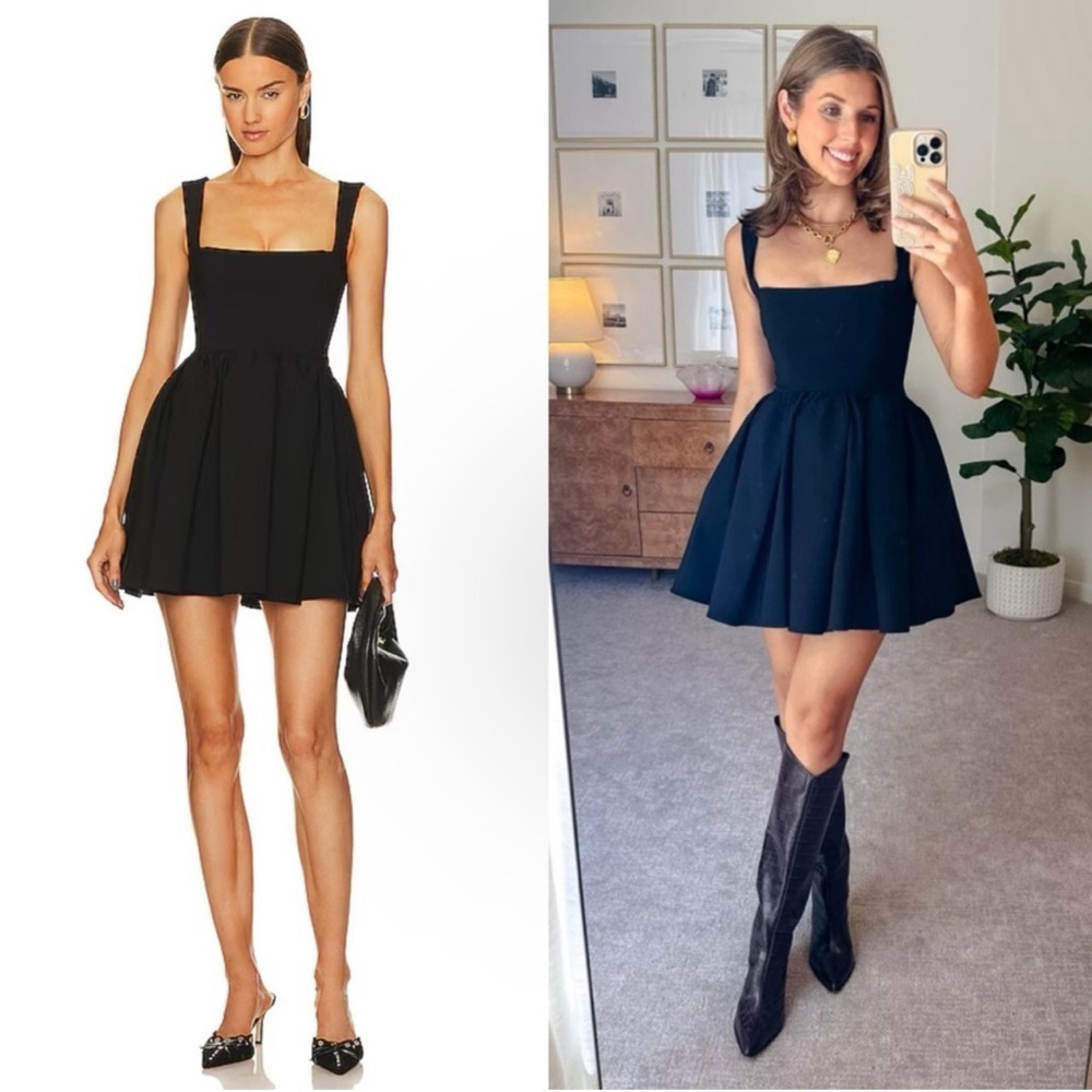 Lpa Giovanna Mini Dress In Black New!